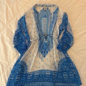 Rima Imar Blue and White Swim Coverup